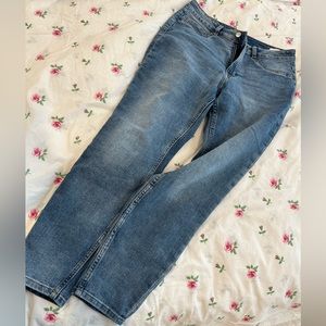 Hm jeans size 10 blue straight leg